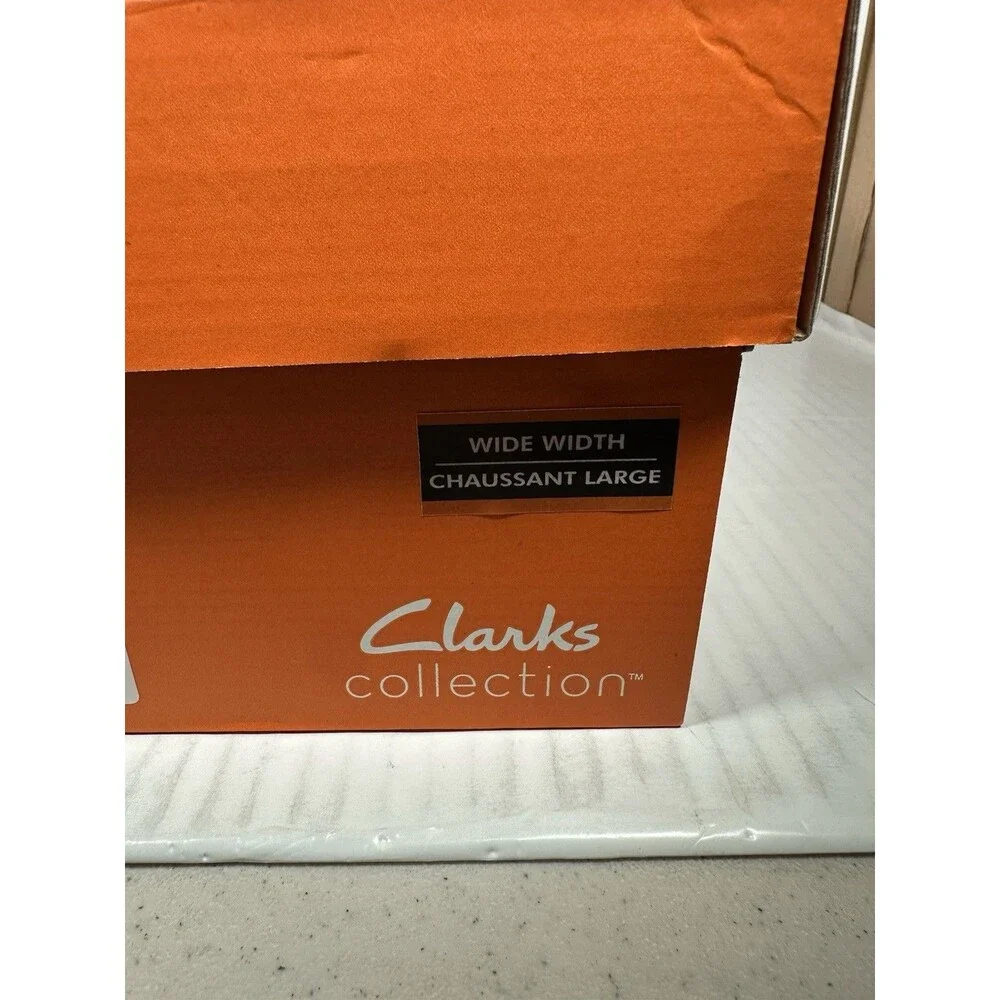 Clarks Tilden Size 11.5 Wide Black Leather Cap Toe Oxford Dress Shoes Mens NEW